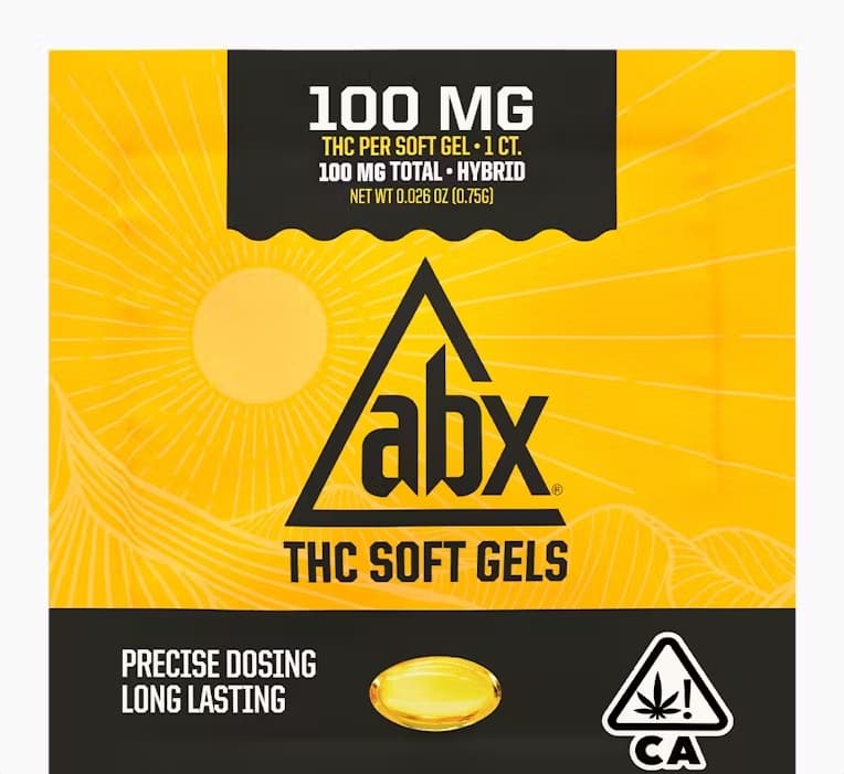 ABX - 100mg THC Soft Gel 1ct - 100mg - Capsule/Tablet