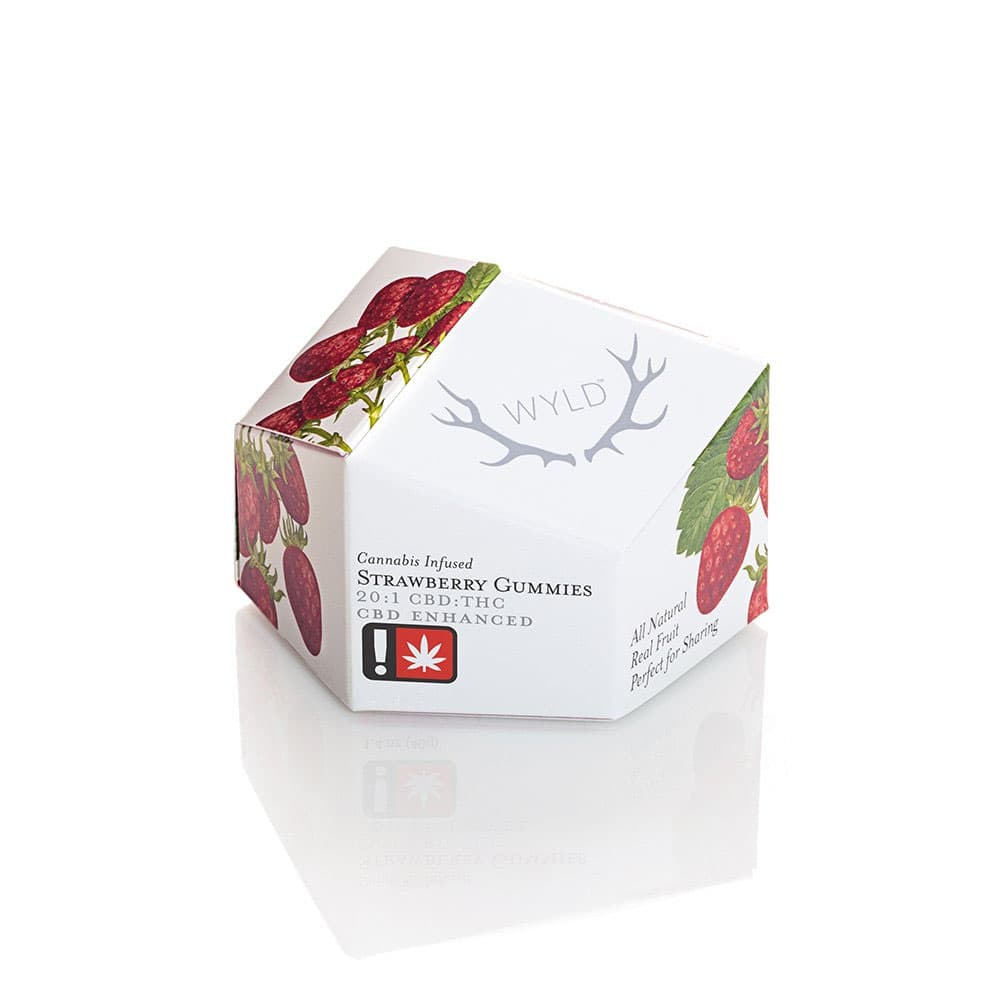 WYLD - Strawberry 20:1 CBD:THC 10pk Gummies - 200/10mg - Edible