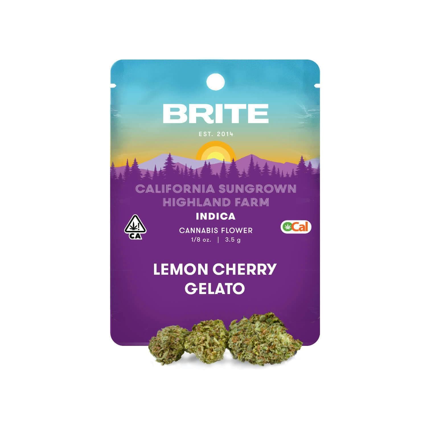 BRITE - Lemon Cherry Gelato - 3.5g - Flower