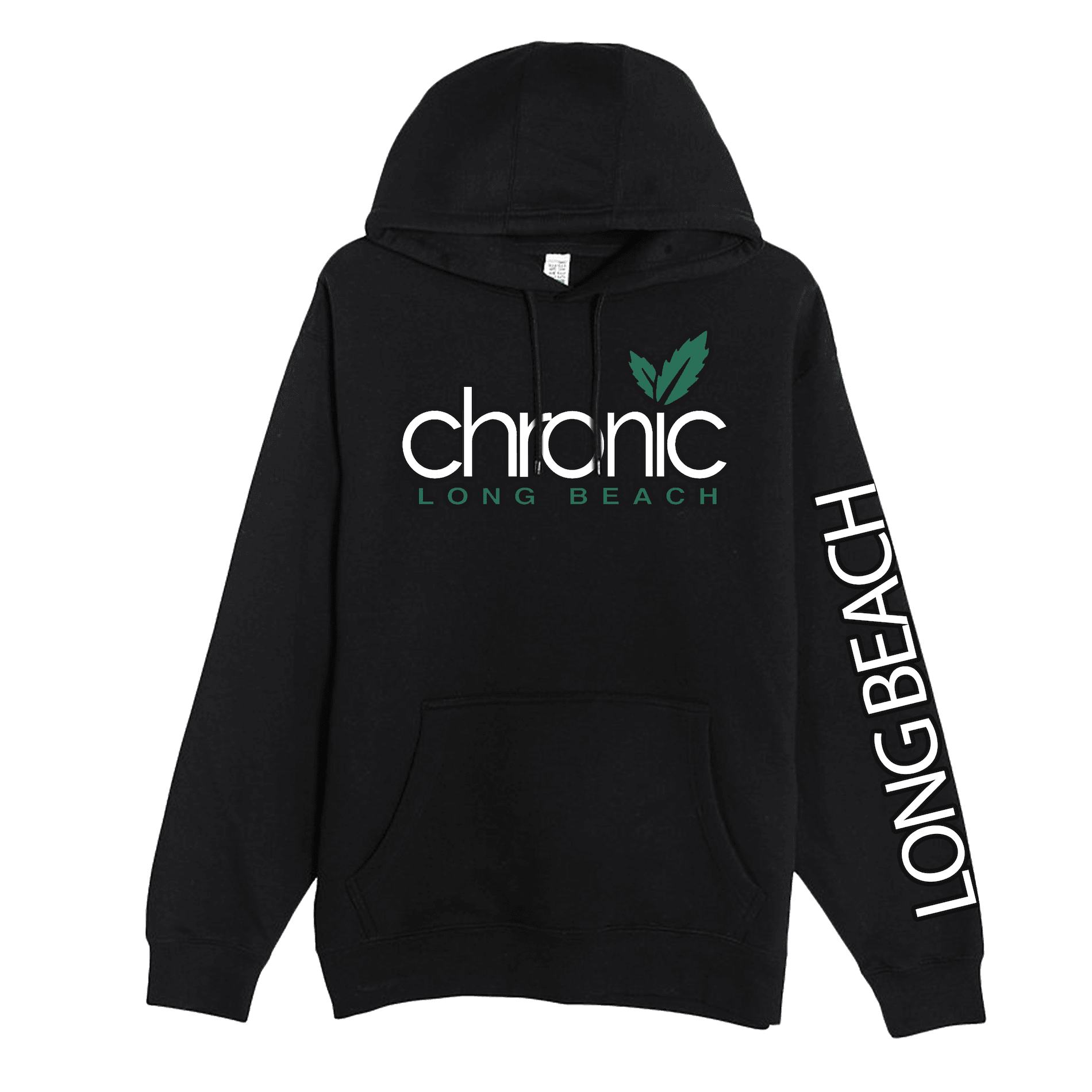 CHRONIC - Green leaf OG Black Hoodie Small - Non Cannabis
