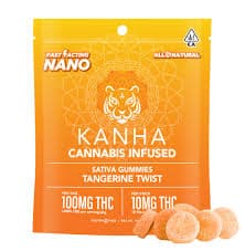 KANHA - Tangerine Twist Sativa Nano Gummies - 100mg - Edible