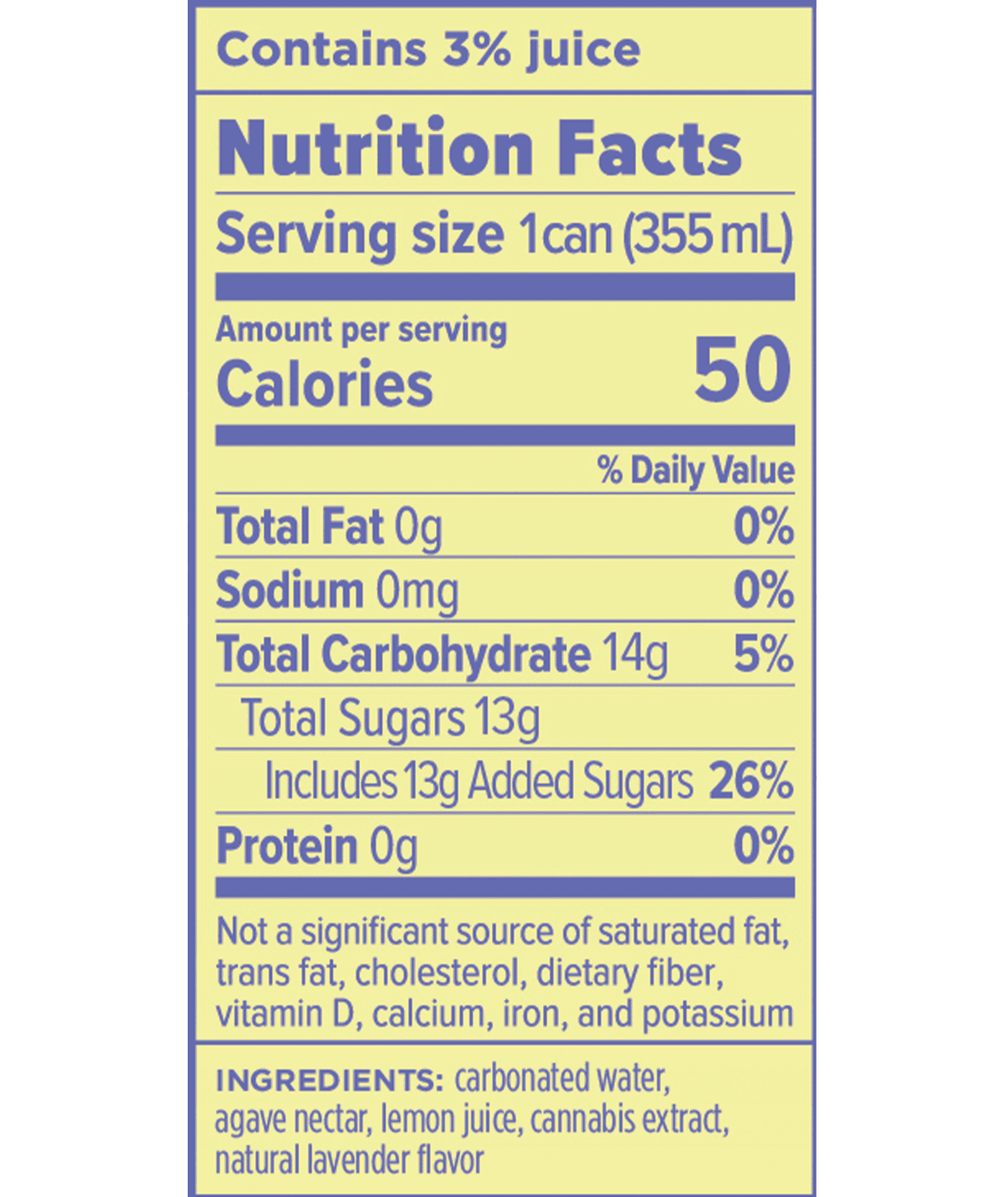 CANN - Lemon Lavender Hi Boy 4pk - 20mg - Drink