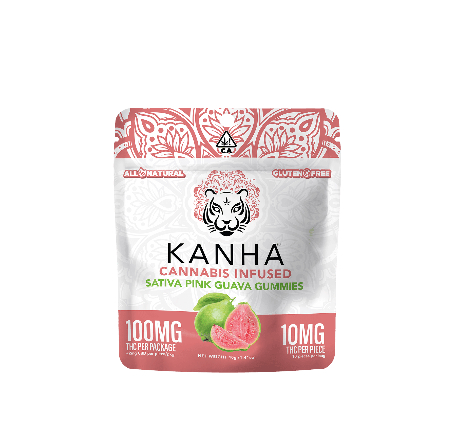 KANHA - Pink Guava Sativa Gummies - 100mg - Edible