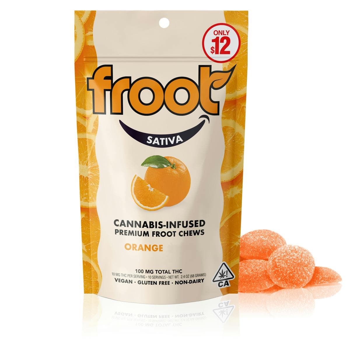 FROOT - Orange Tangie Gummies - 100mg - Edible
