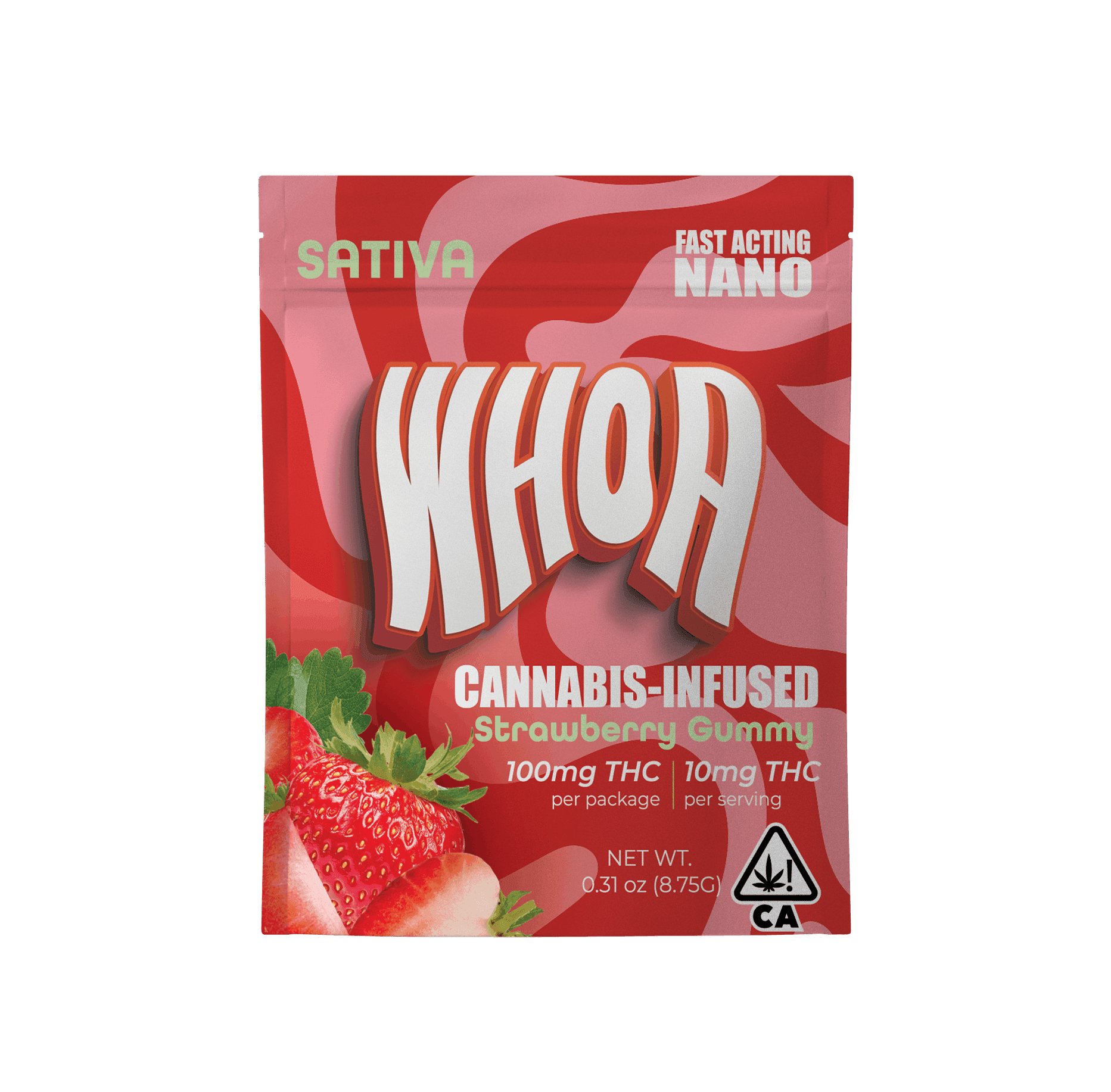 WHOA - Strawberry Gummy - 100mg - Edible