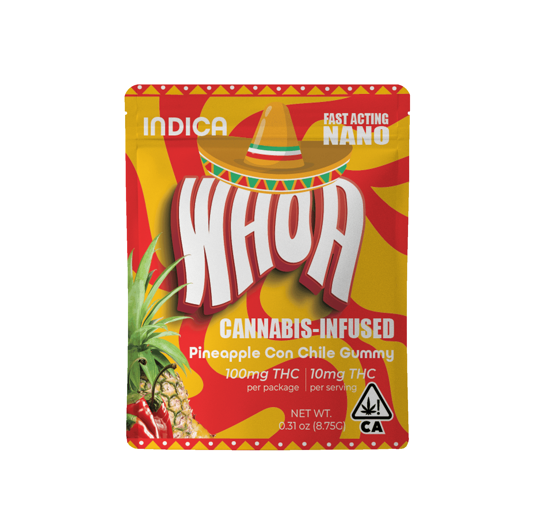 WHOA - Pineapple Con Chile Gummy - 100mg - Edible 