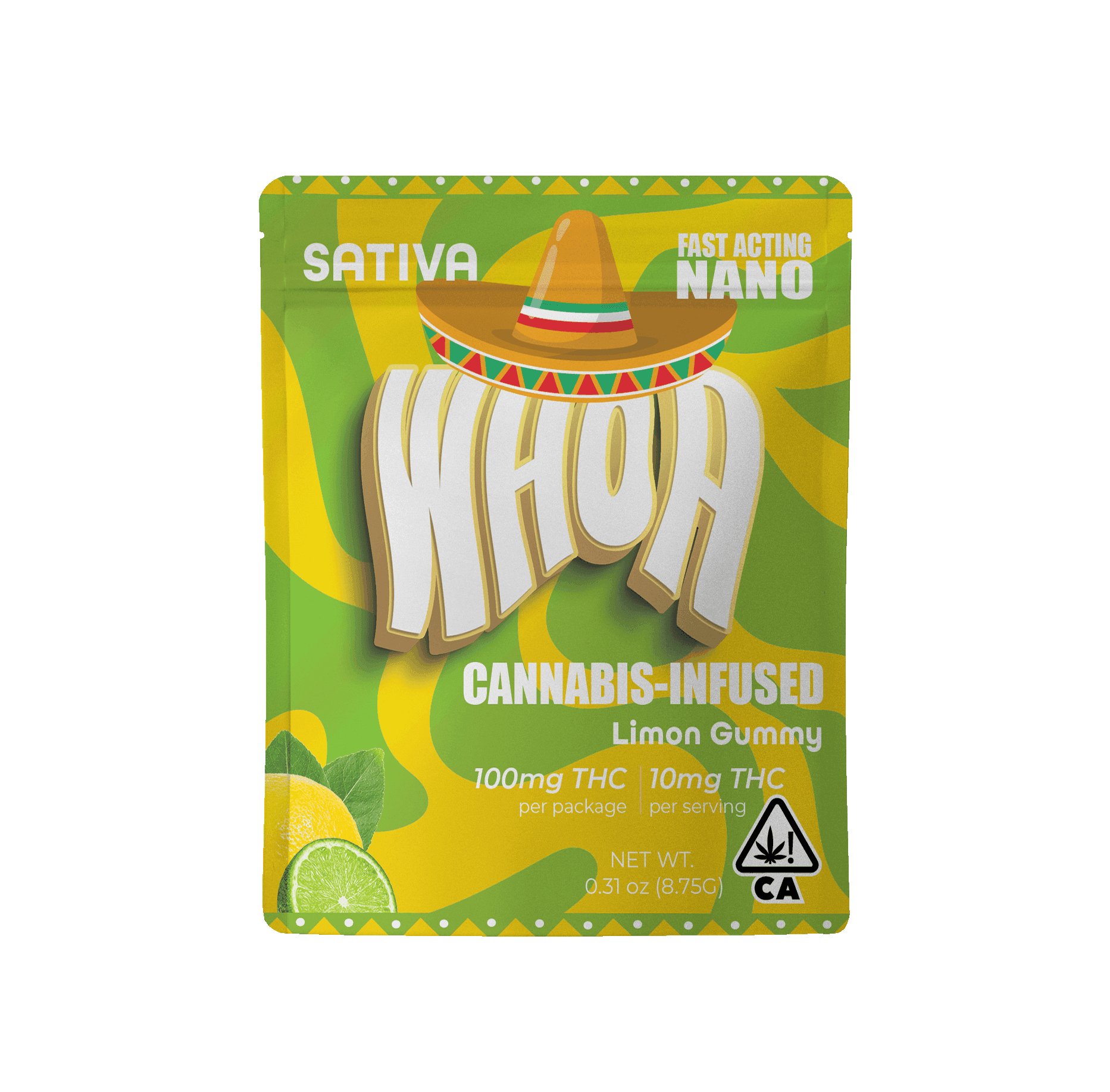 WHOA - Limón Gummy - 100mg - Edible